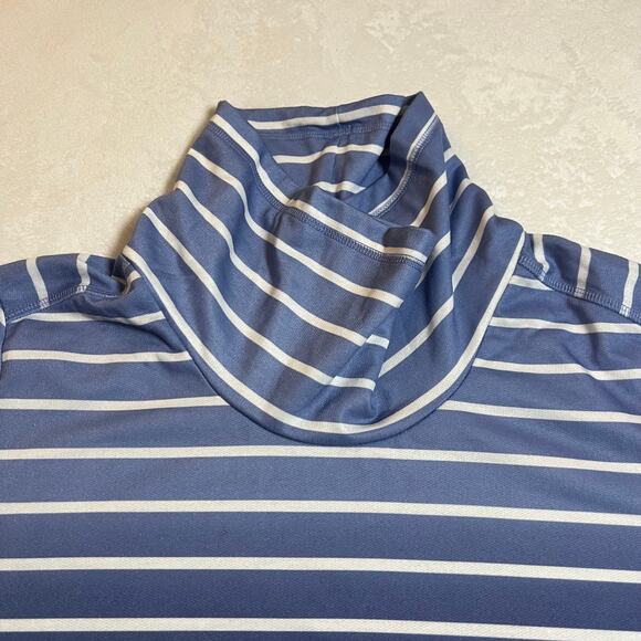 Karen Scott Sport Funnel Neck Ombre Striped Sweatshirt Size X-Large NEW Coastal - Picture 4 of 9